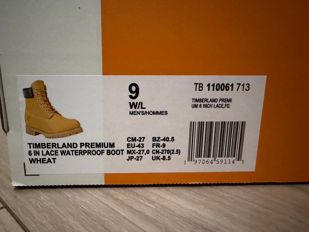 6インチ プレミアム ウォータープルーフ ブーツ TIMBERLAND 27cm