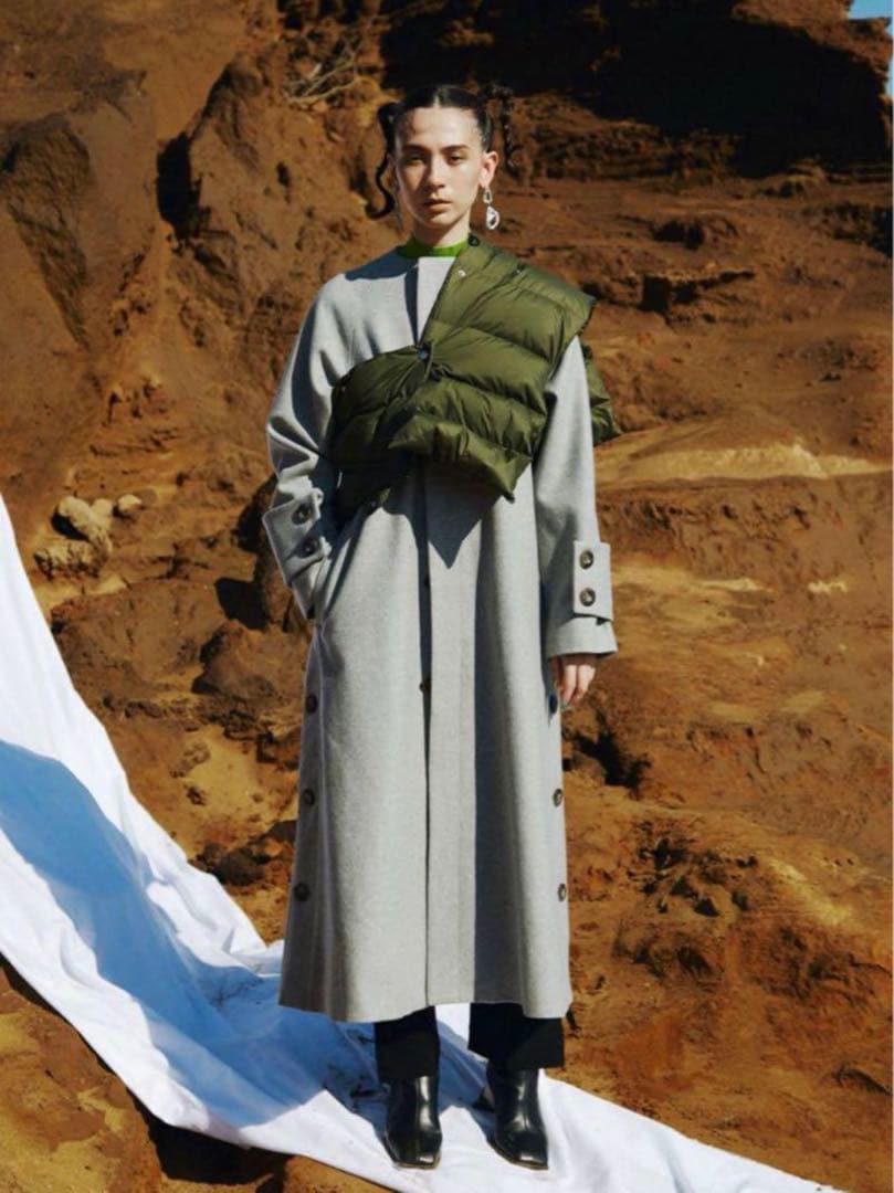 新品　UN3D ダウンベスト　アンスリード　 ショートベスト　ベスト　カーキ