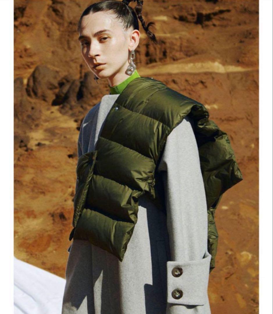 新品　UN3D ダウンベスト　アンスリード　 ショートベスト　ベスト　カーキ