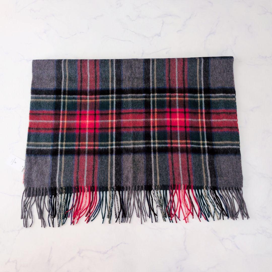 【新品】LANVIN ランバンオンブルー ストール 大判 カシミヤ チェック