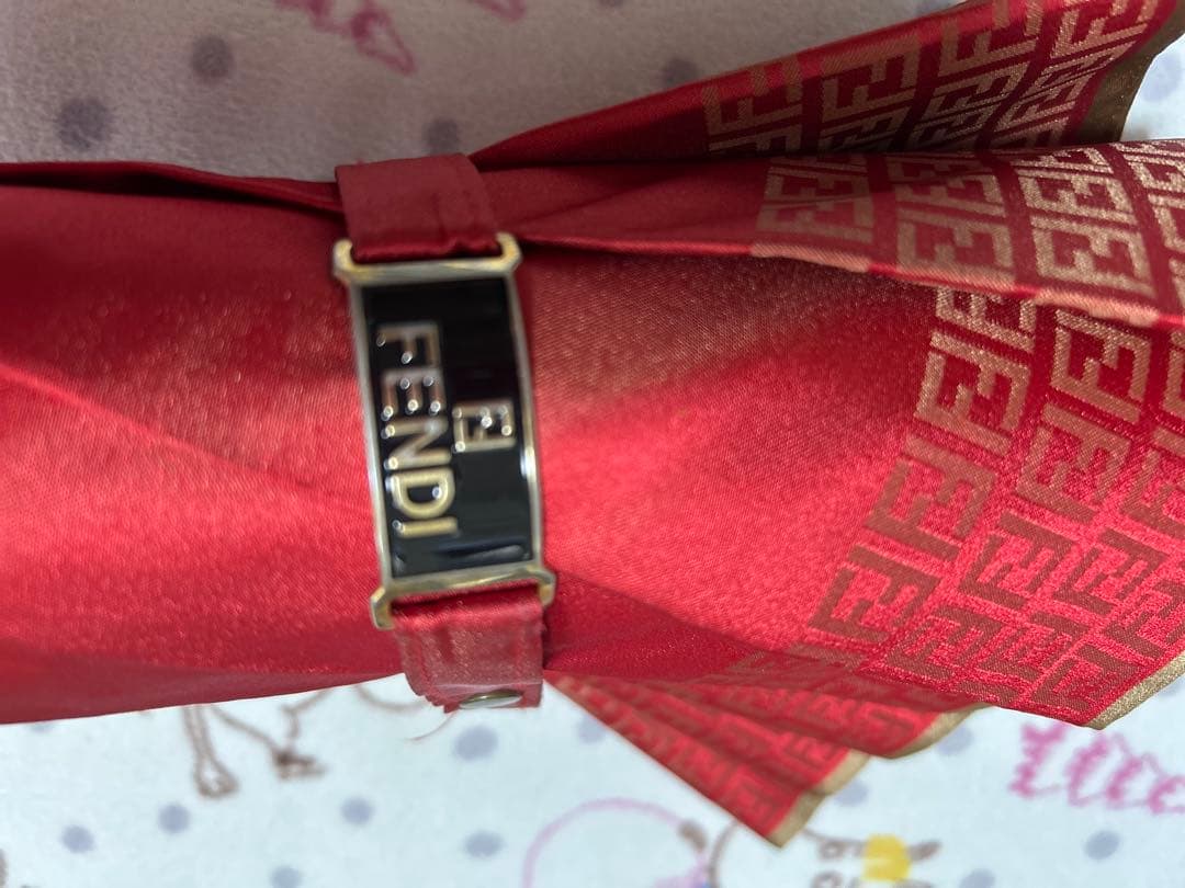 ⭐️新品未使用FENDI ロゴ入り レッド 長傘