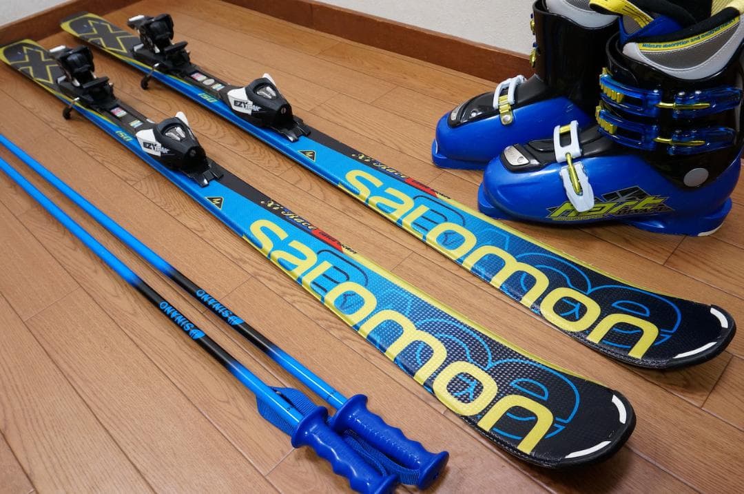 メンテ済 150cm 靴25cm SALOMON スキーセット