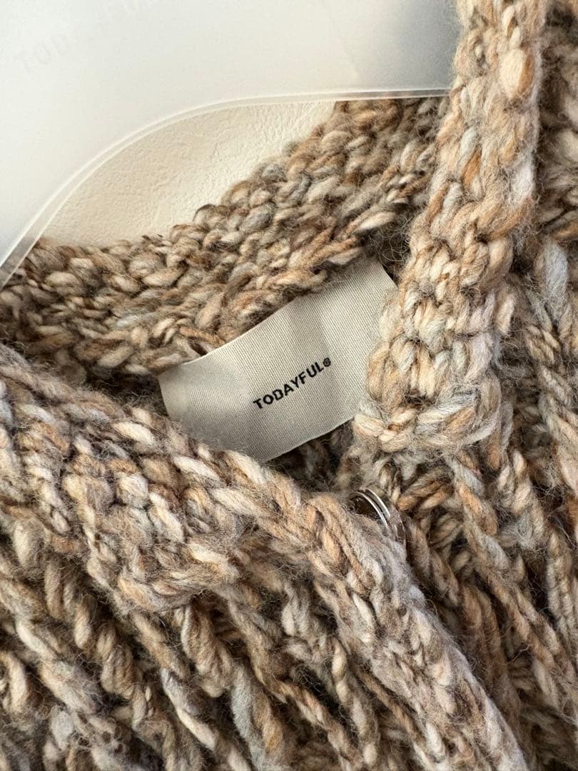 トップス Mix Handknit Vest