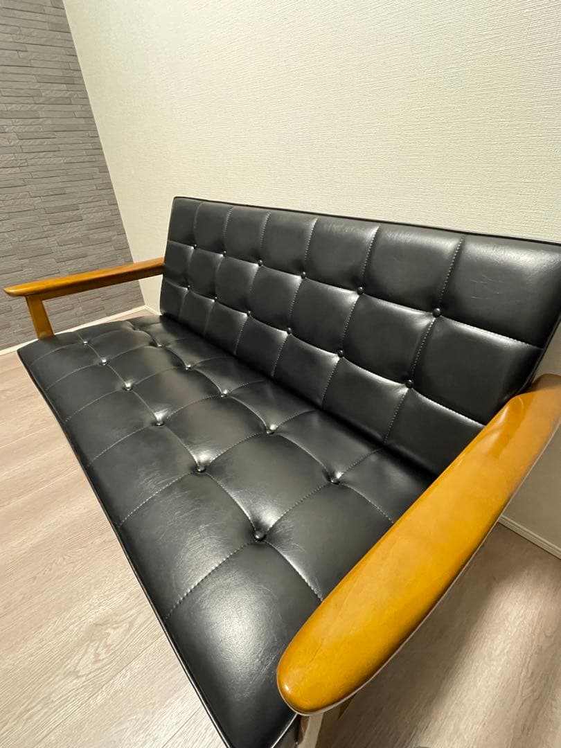 カリモク60 Kチェア2シーター スタンダードブラック