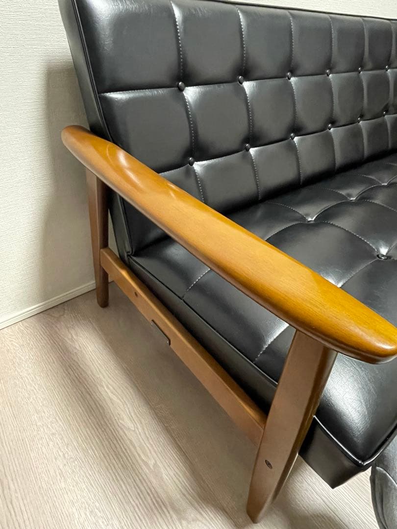 カリモク60 Kチェア2シーター スタンダードブラック