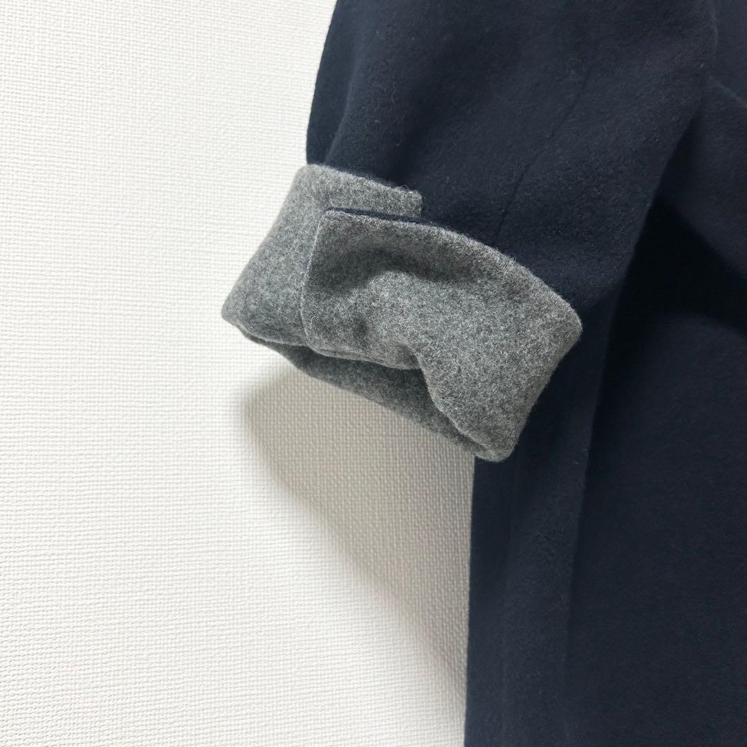 新品未使用✨北欧　3WAYアレンジ襟のかろやかチェスターコート　ネイビー