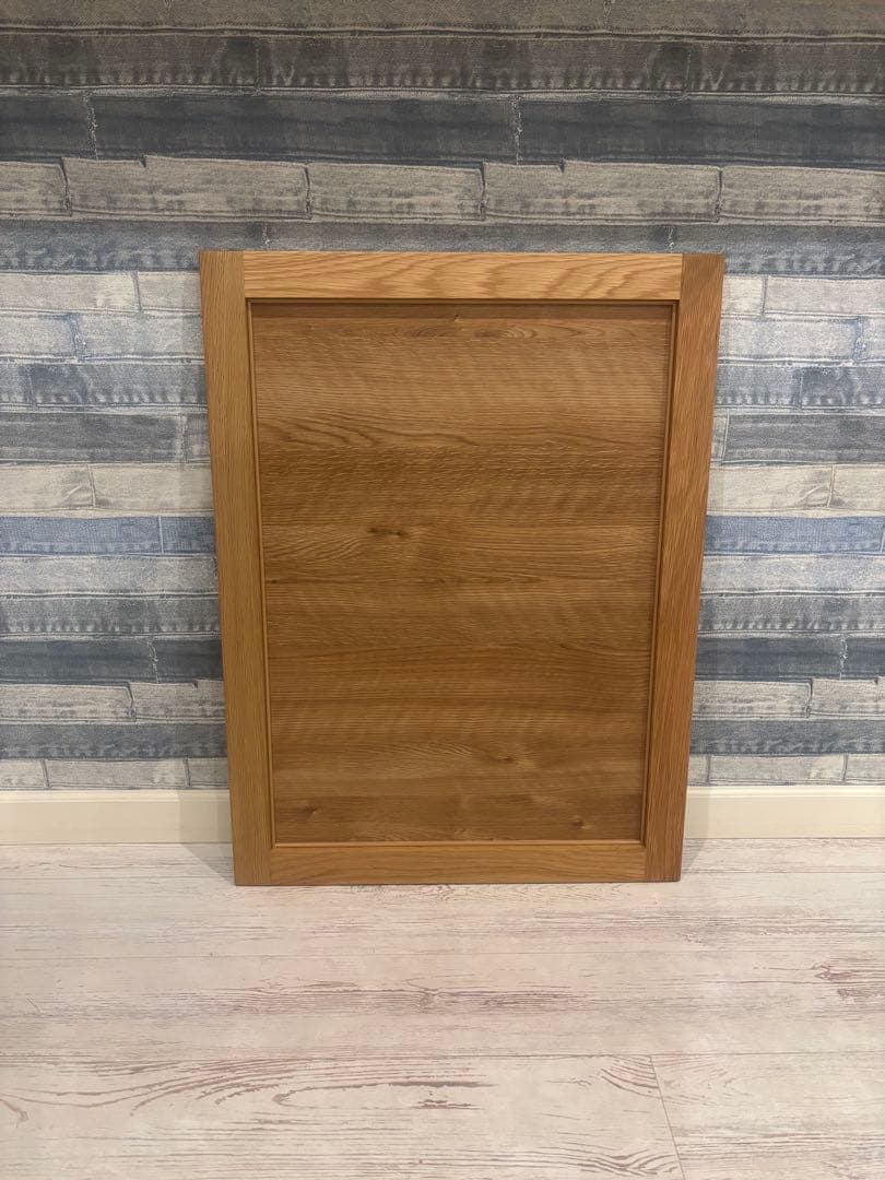 大きめ木製フレーム壁掛け鏡　新品・未使用　おしゃれ