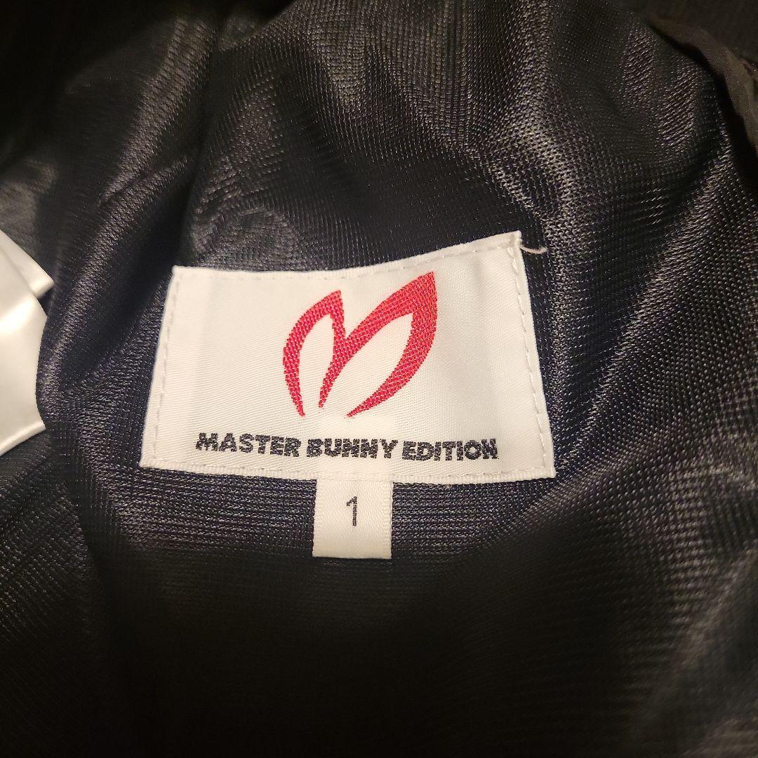 23年モデル‼️お洒落❤MASTER BUNNY ロゴテープブルゾン☆ブラック