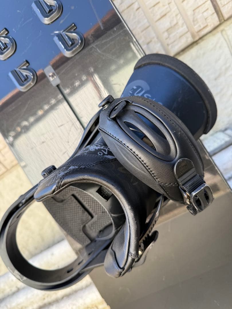 Burton Custom スノーボード 黒 紫 ビンディング セット