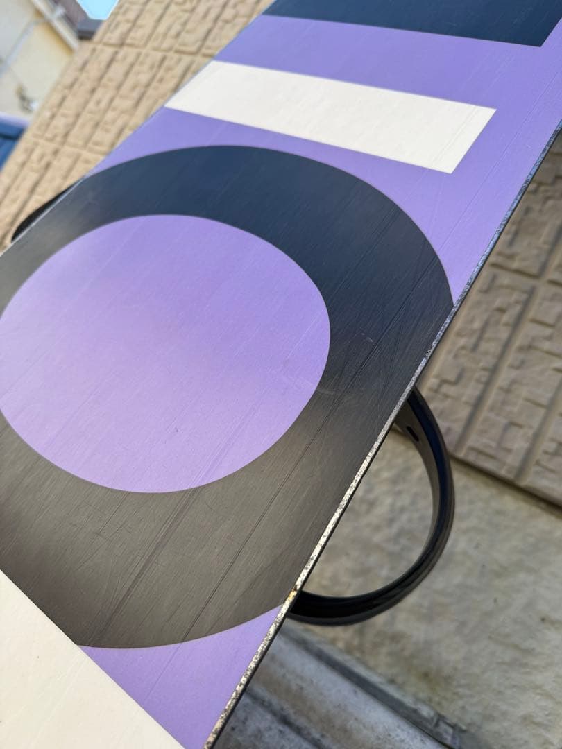 Burton Custom スノーボード 黒 紫 ビンディング セット