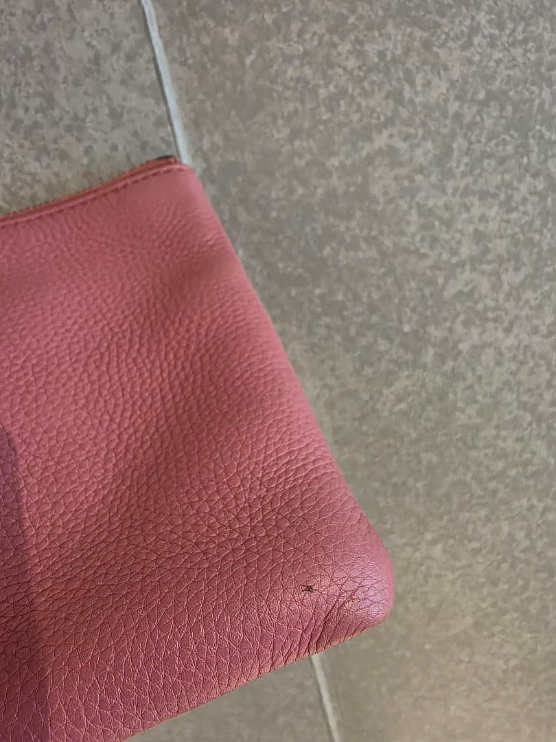 グッチGUCCI クラッチバッグ ピンク バンブー ポーチ レザー 竹