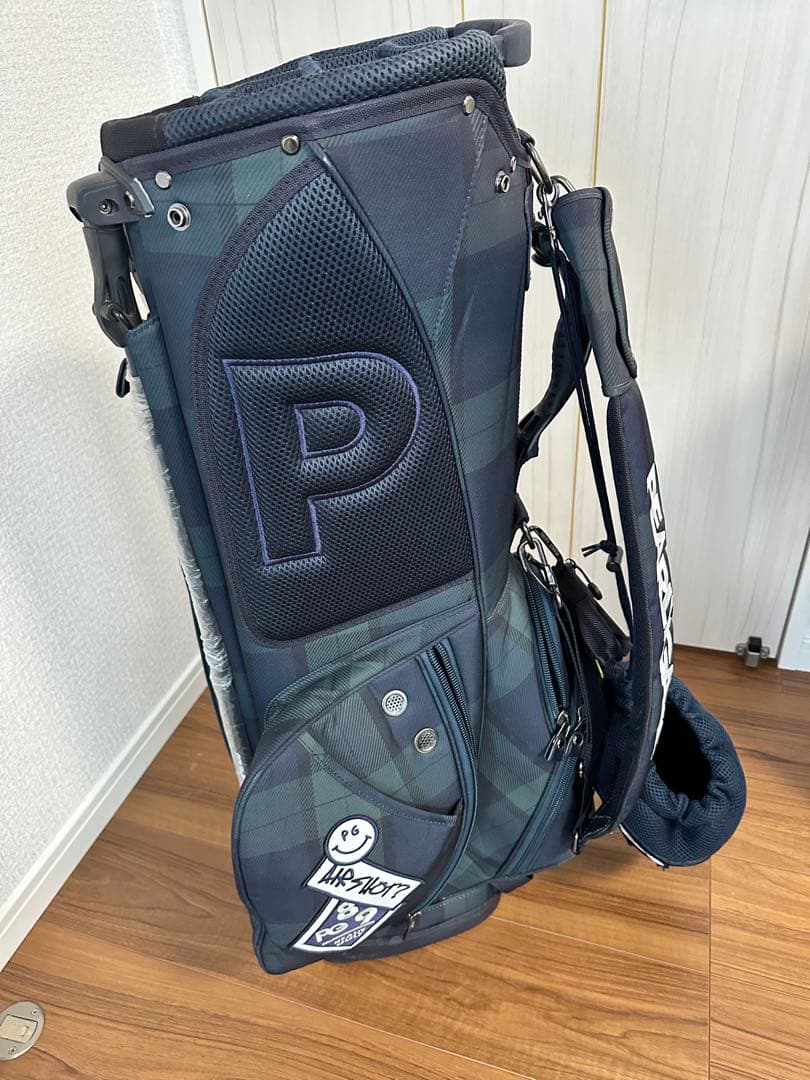 稀少モデル　人気完売品★パーリーゲイツ　ブラックウォッチ　キャディバッグ