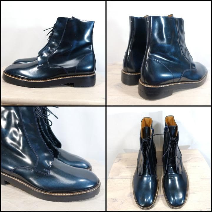 ●kyo●マルタンマルジェラ　サイドジップ　レースアップブーツ　margi