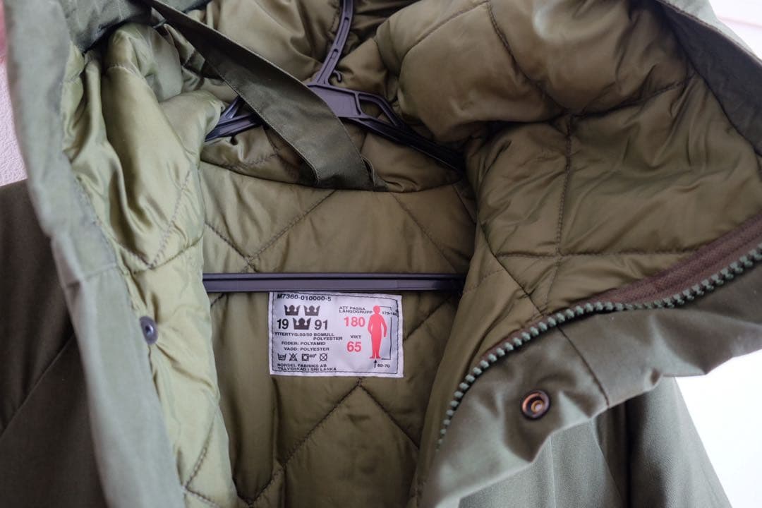 スウェーデン軍 m90 前期　モッズパーカー　180 65