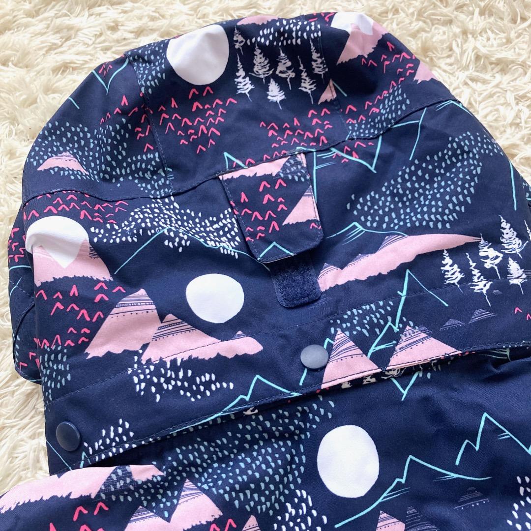 未使用 ROXY ロキシー スノージャケット スキーウェア 100cm 紺 紫