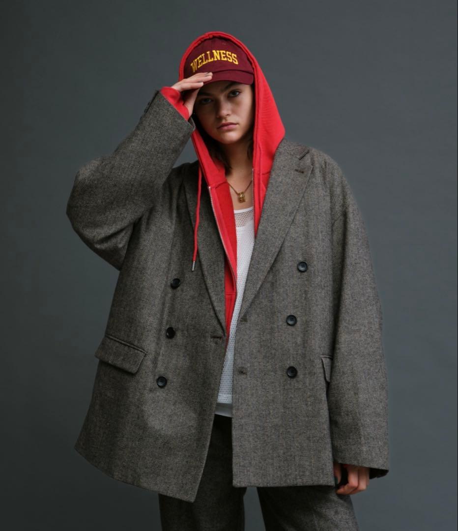 soerte オーバーサイズダブルブレストジャケット サイズ1