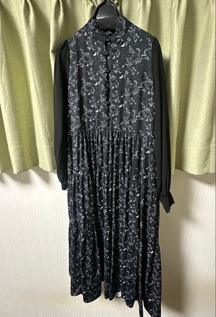 mmts ボア コート ワンピース 猫 星座 2点セット