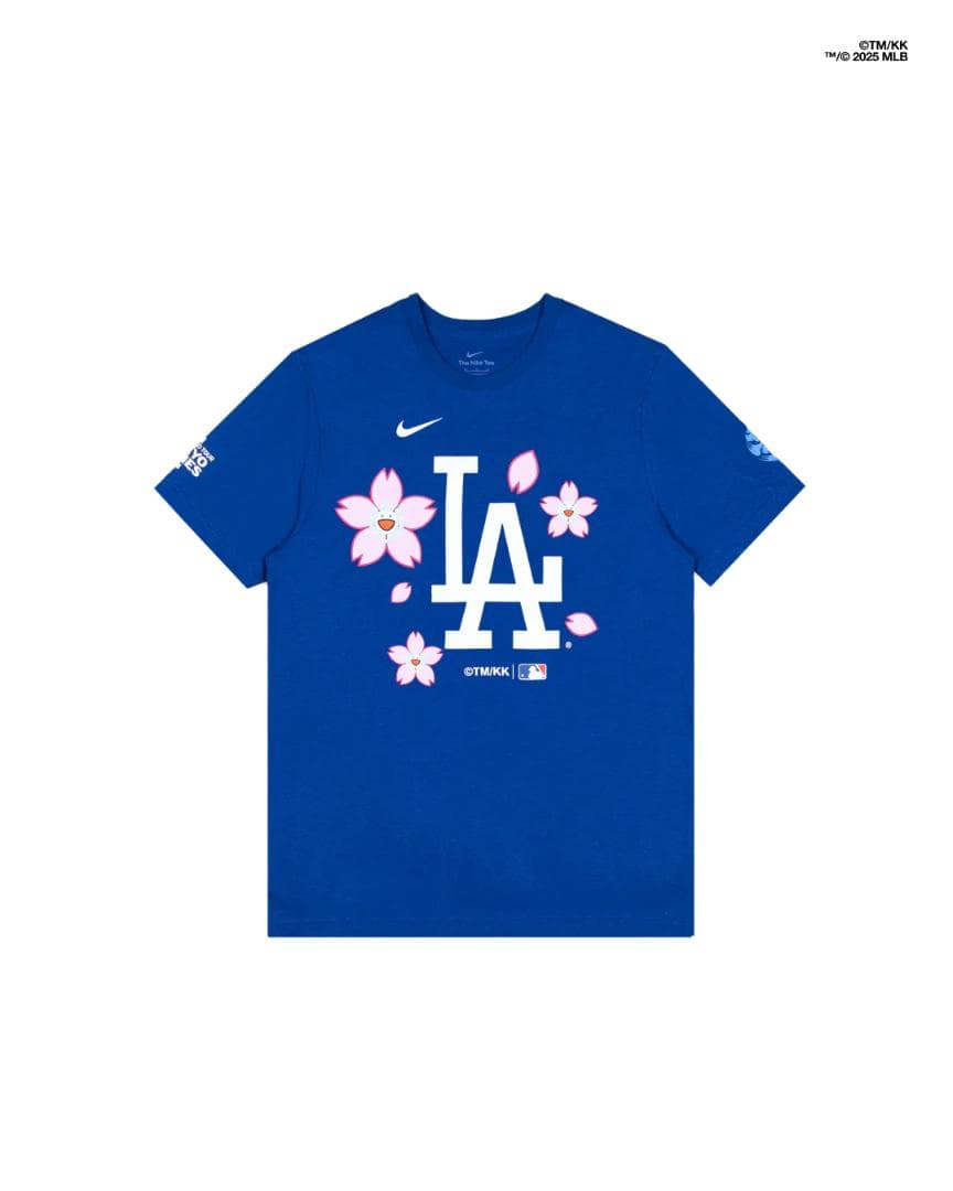 新品未使用 村上隆 × MLB ドジャース Tシャツ ブルー 正規品