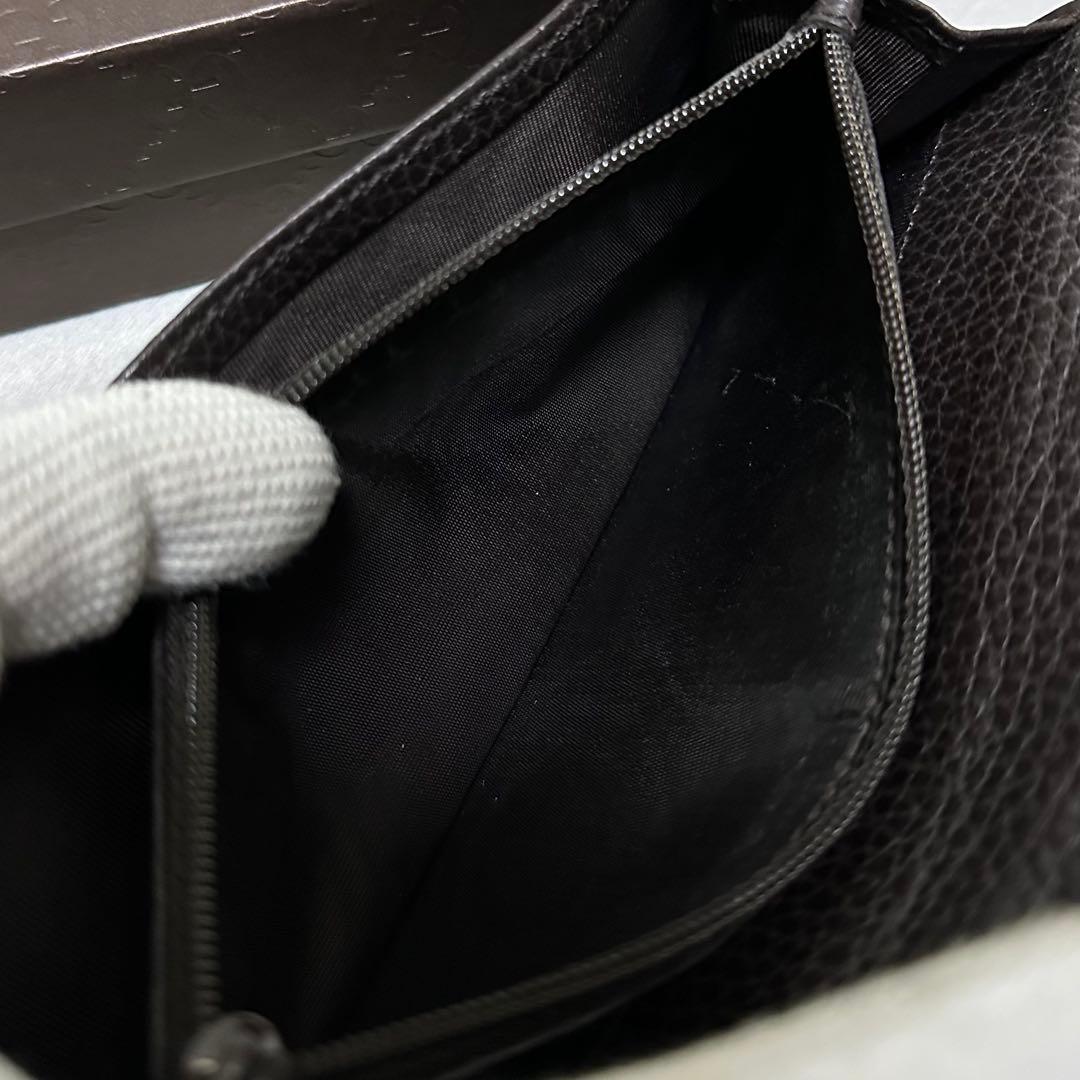 GUCCI グッチ　長財布　ブラウン　グッチシマ　GG