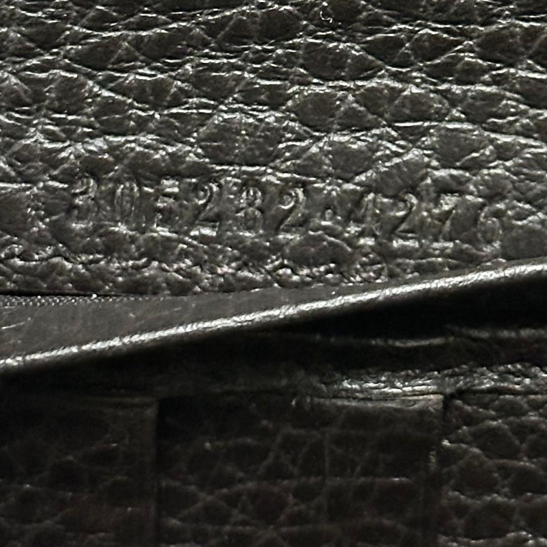 GUCCI グッチ　長財布　ブラウン　グッチシマ　GG