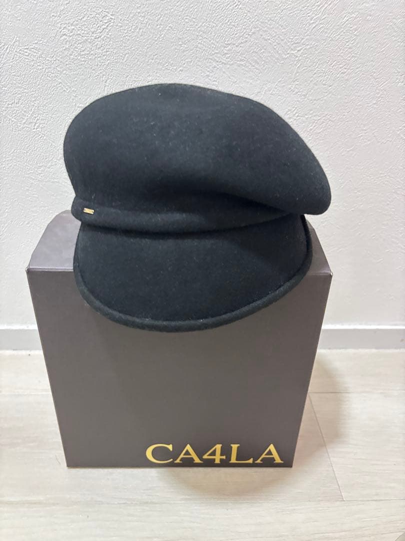 【完売品】CA4LA アシンメトリーキャスケット ブラック