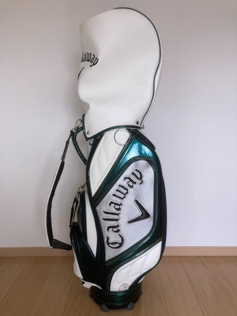 Callaway　キャロウェイ　キャディバッグ　カラー：ホワイト／ダークグリーン