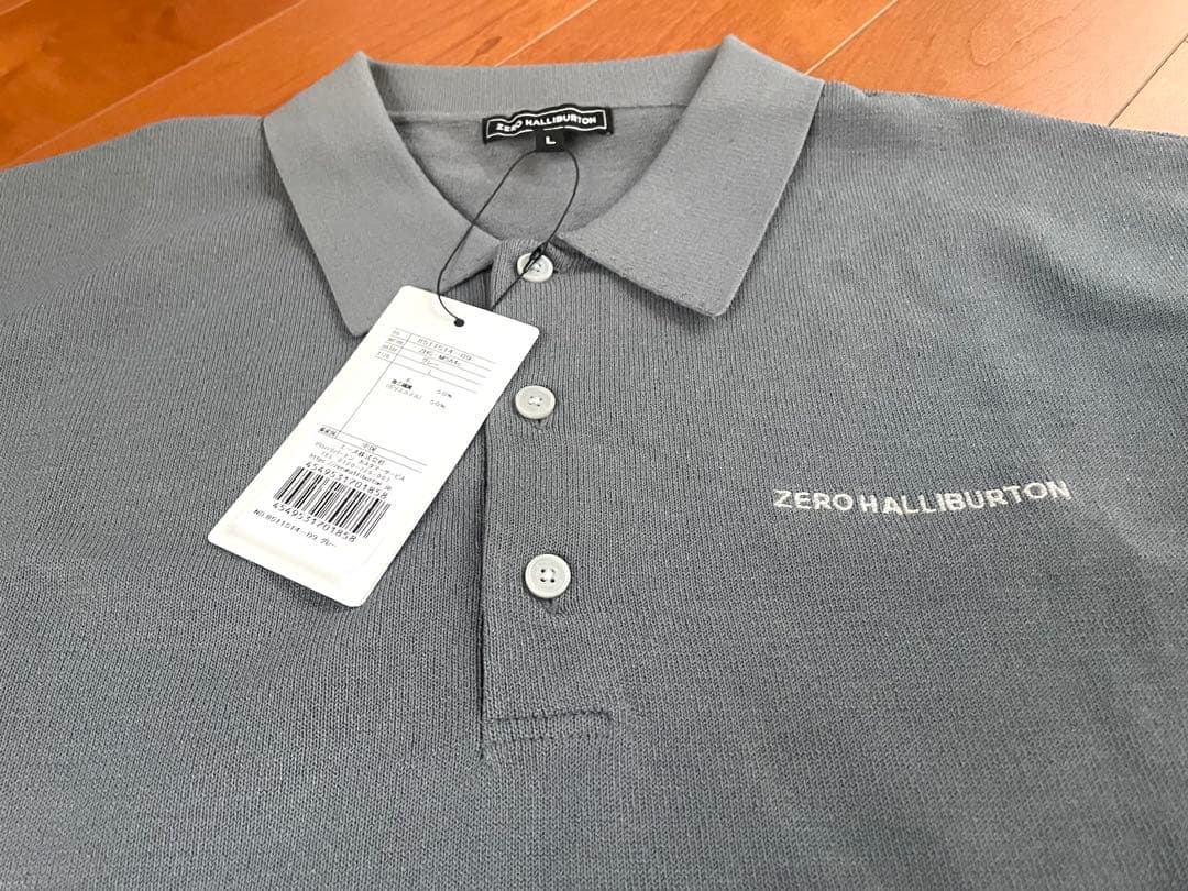 雪SALE新品・未使用【ZERO HALLIBURTON】❤️メンズポロ《グレー》