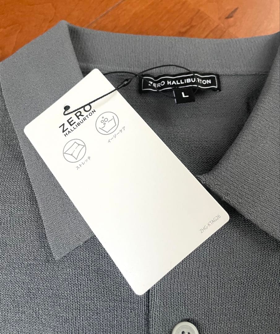 雪SALE新品・未使用【ZERO HALLIBURTON】❤️メンズポロ《グレー》