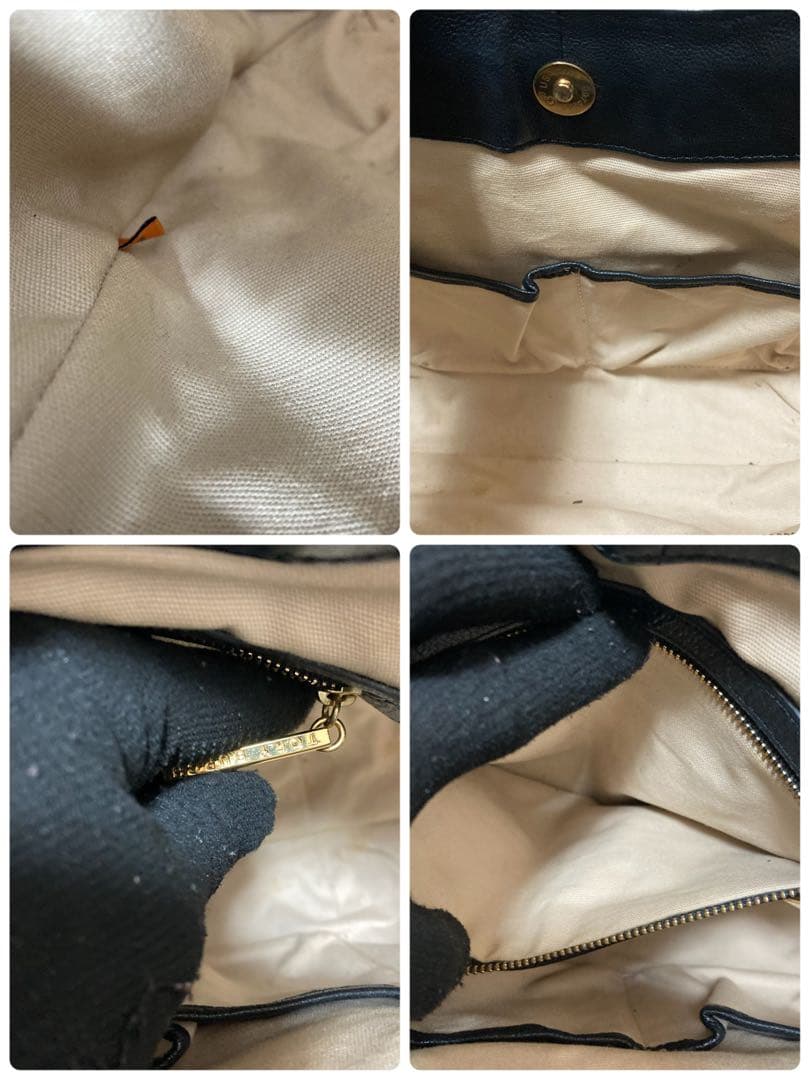 【美品】トリーバーチ　かごバッグ　三日月　ハーフムーン　レザー　ロゴ金具　肩掛け