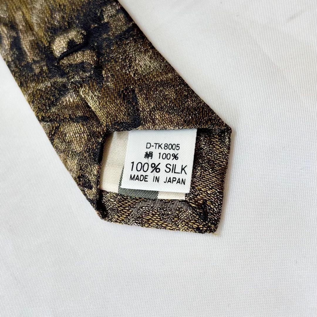 【新品　希少】　ジャンポールゴルチエ　ネクタイ　ジャガード　ヴィンテージゴールド