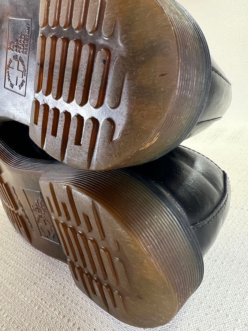 UK9_28cm Dr.Martens スチールトゥ 3EYESHOE 3ホール