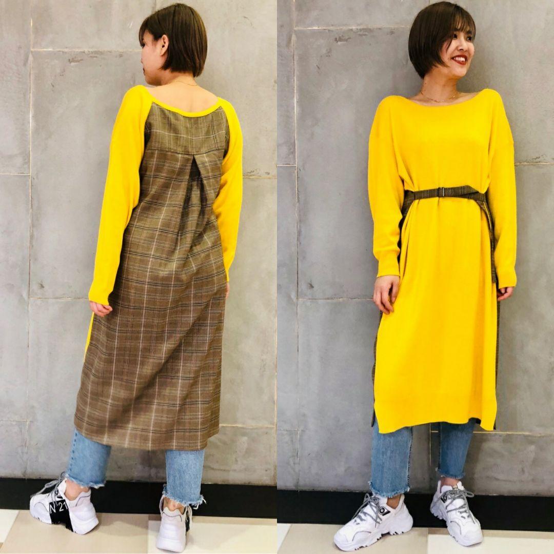 新品✨グレースコンチネンタル✨異素材ニットワンピース