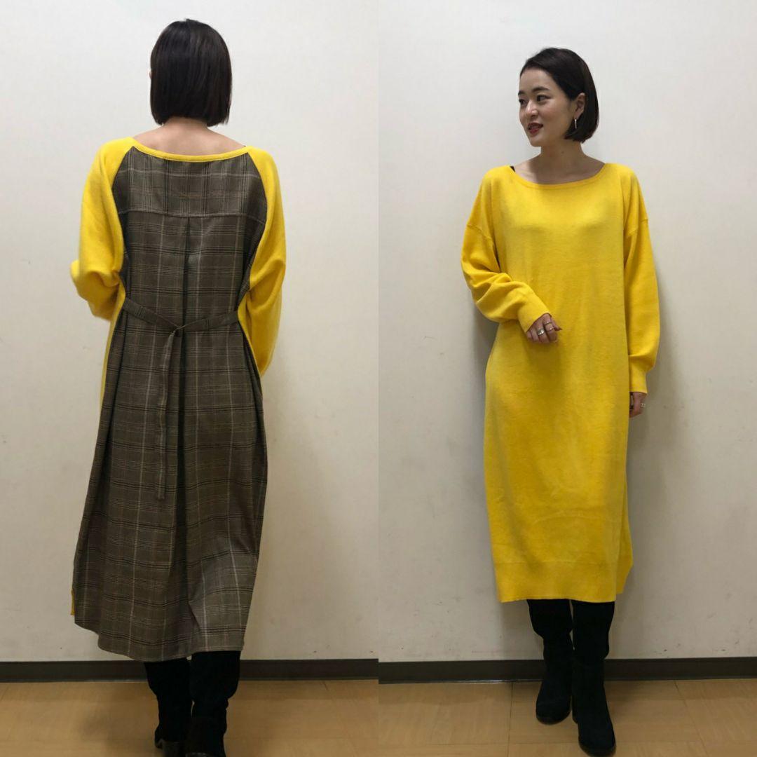 新品✨グレースコンチネンタル✨異素材ニットワンピース