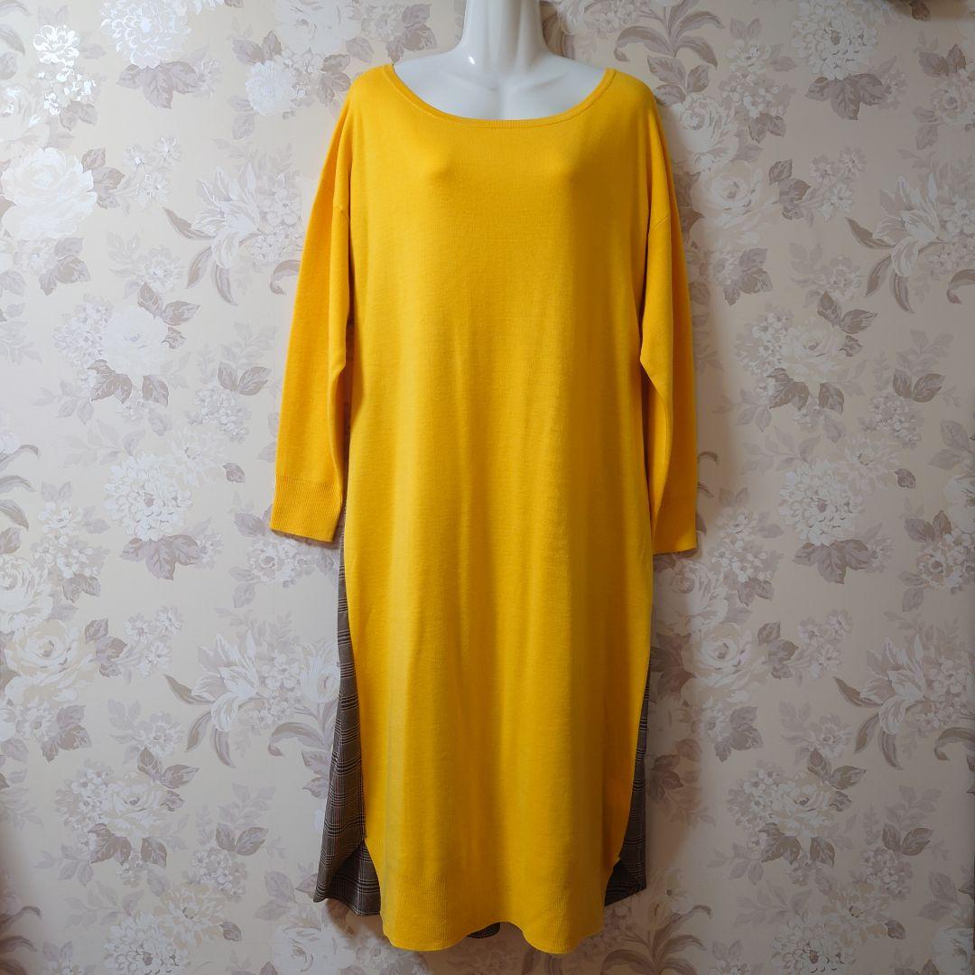 新品✨グレースコンチネンタル✨異素材ニットワンピース