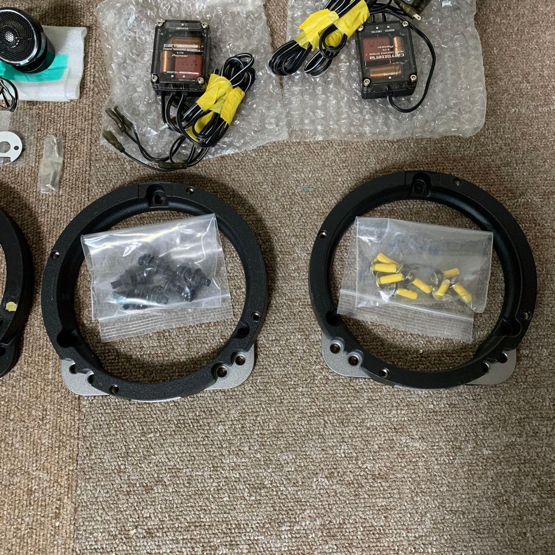 アルパインウーファー４台＋パイオニアツィーター2台（ネットワーク付き）＋バッフル