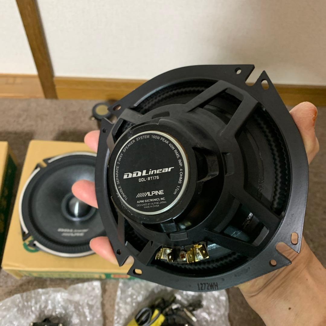 アルパインウーファー４台＋パイオニアツィーター2台（ネットワーク付き）＋バッフル