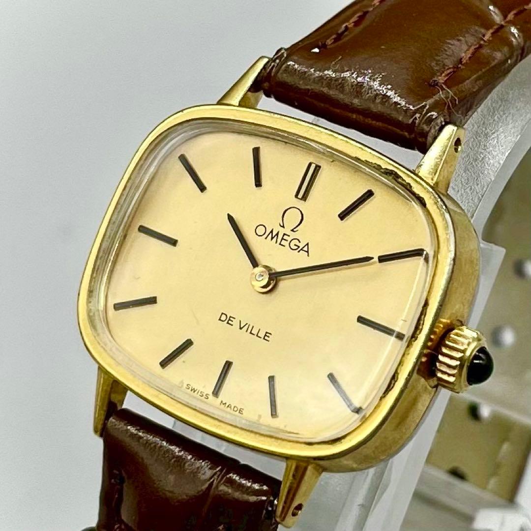 稼動品✨️ OMEGA 腕時計 De Ville 手巻き ゴールド