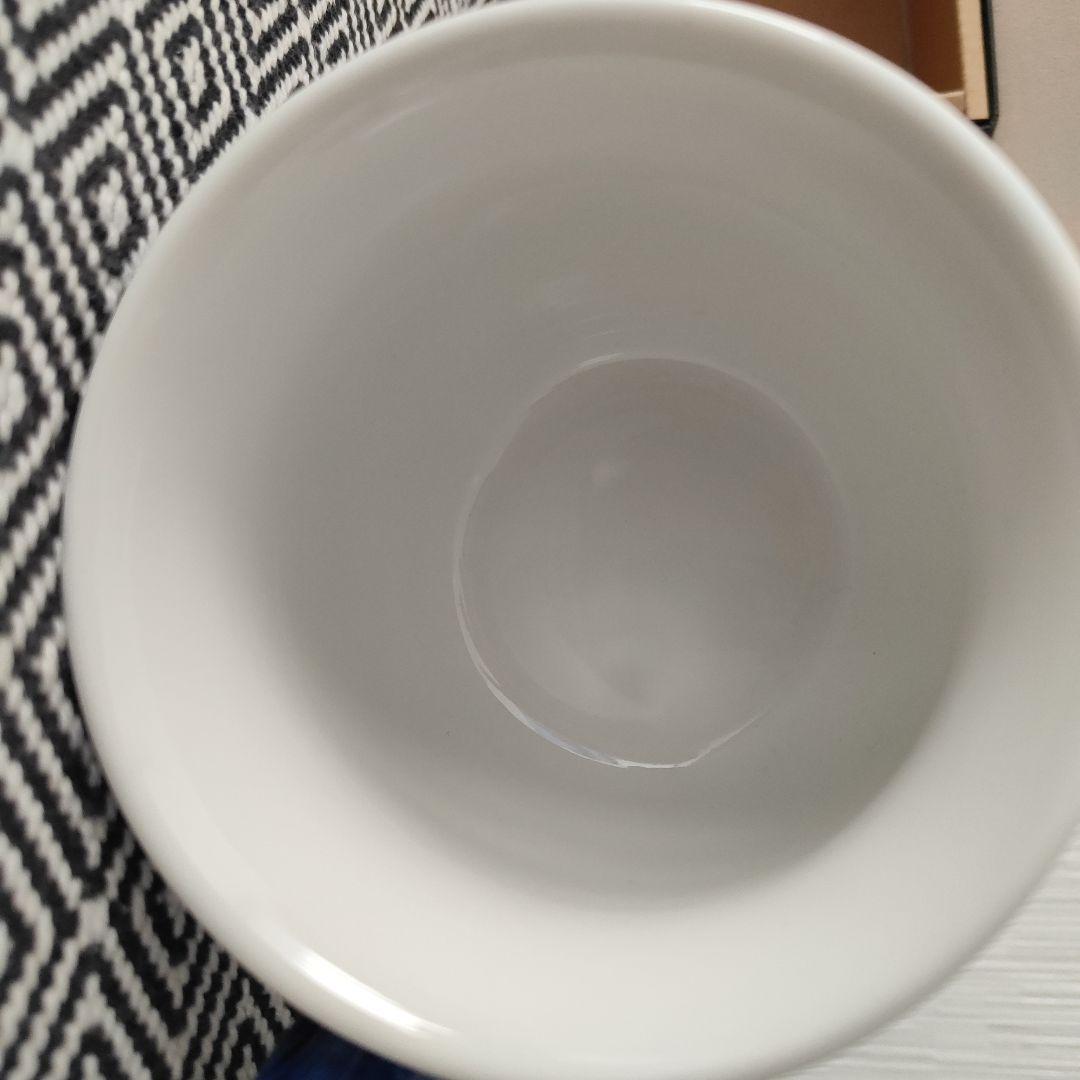 皇室御用達（箱付）　 有田焼 深川製磁 染付波に龍 モーニングカップ