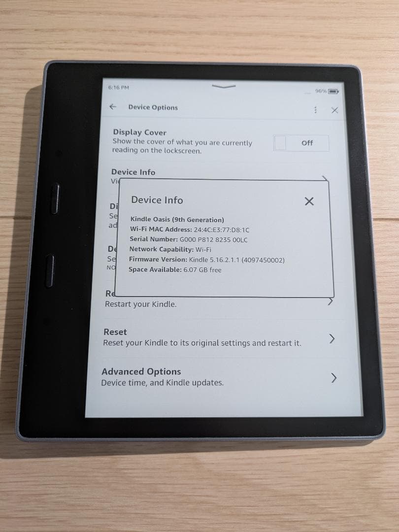 ス*ン様 Kindle Oasis 第9世代 Wi-Fi 8GB