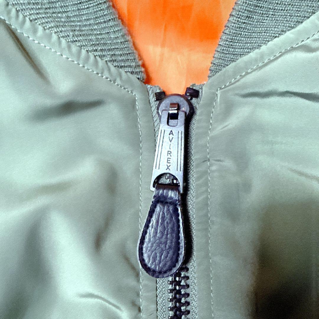 AVIREX MA-1 フライトジャケット カーキ XLリバーシブル 中綿