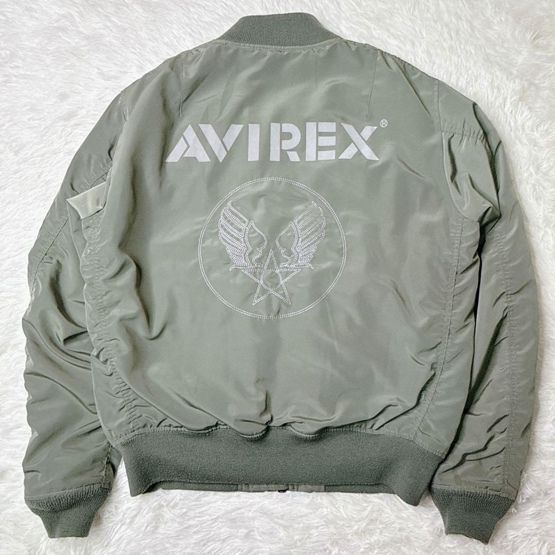 AVIREX MA-1 フライトジャケット カーキ XLリバーシブル 中綿