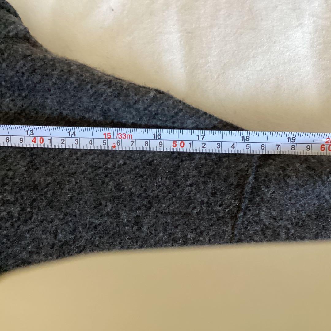 45R ウールロングコート　0\グレー