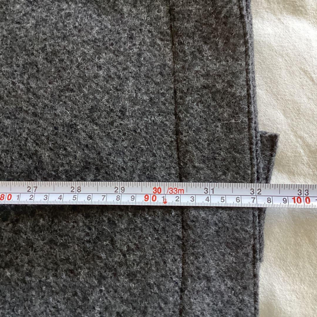 45R ウールロングコート　0\グレー