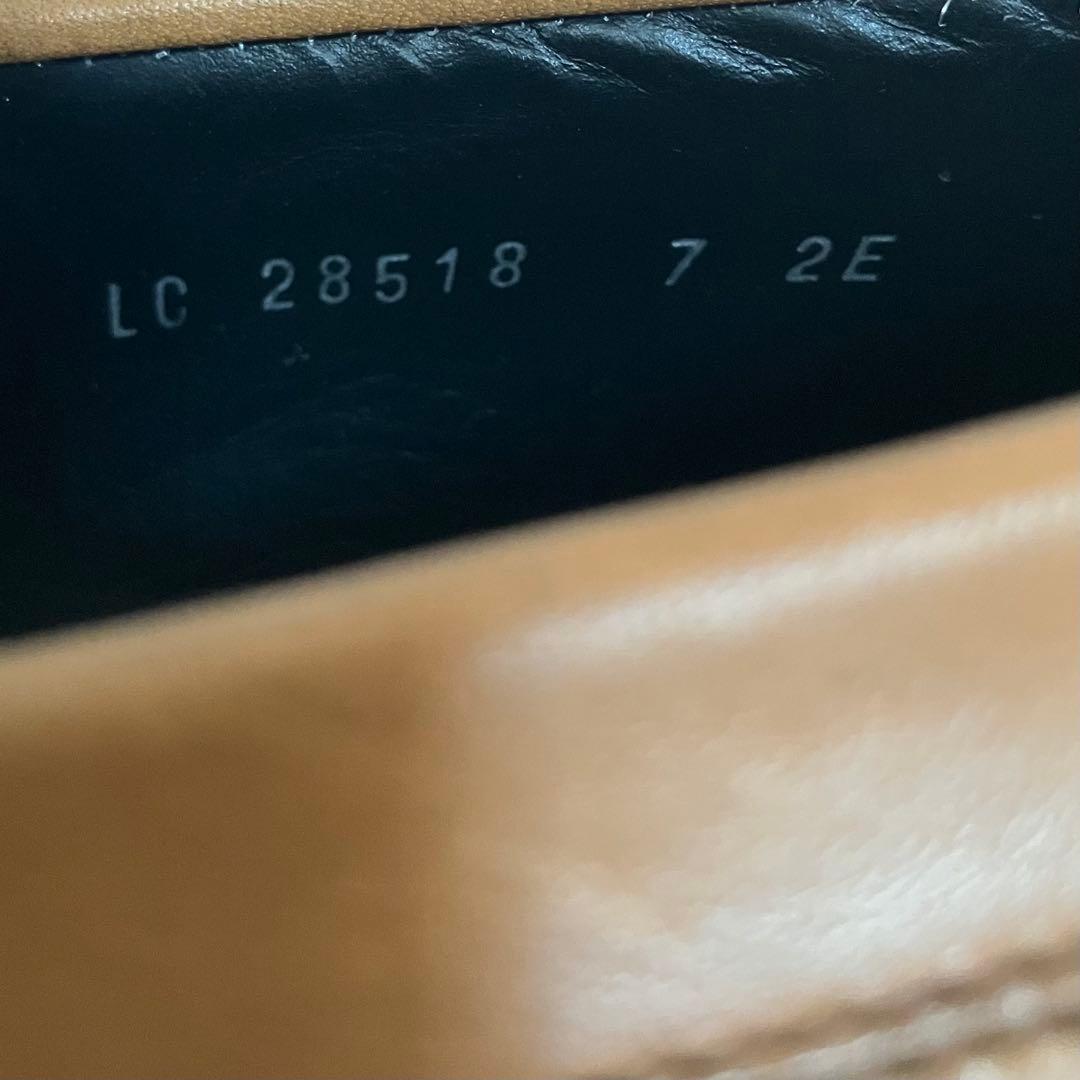 FERRAGAMO フェラガモ ブラウンレザー フリンジローファー 7 2E