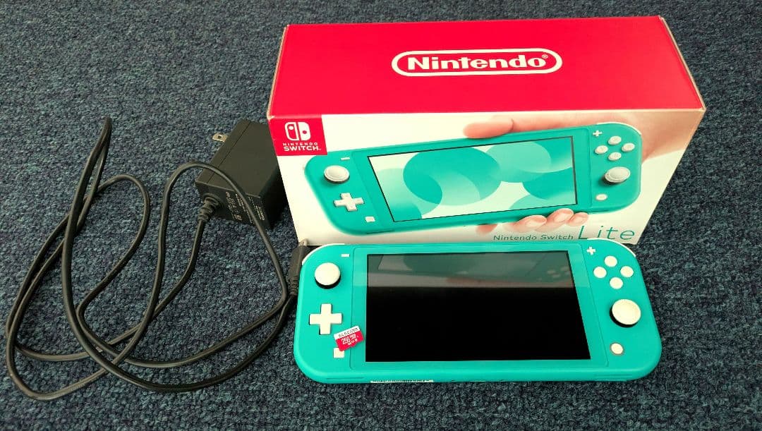 Switchライト ターコイズ SDカード付 初期化済み 箱あり 動作確認済み