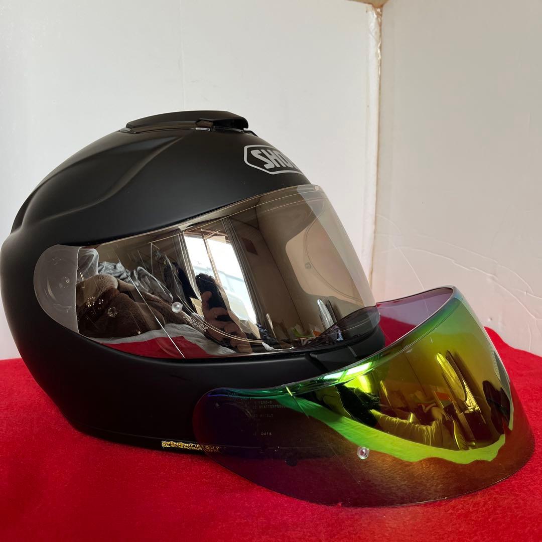 shoei gt-air マッドブラック 2種シールドとピンロック付き
