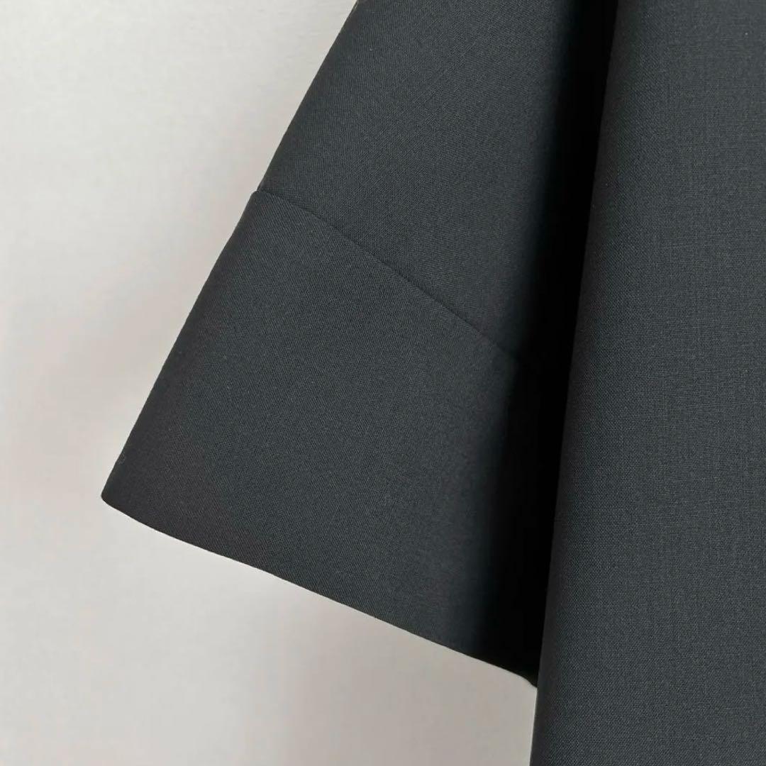 ＜LOEFF＞TW トロピカル スクエア ワンピース ブラック 未使用品