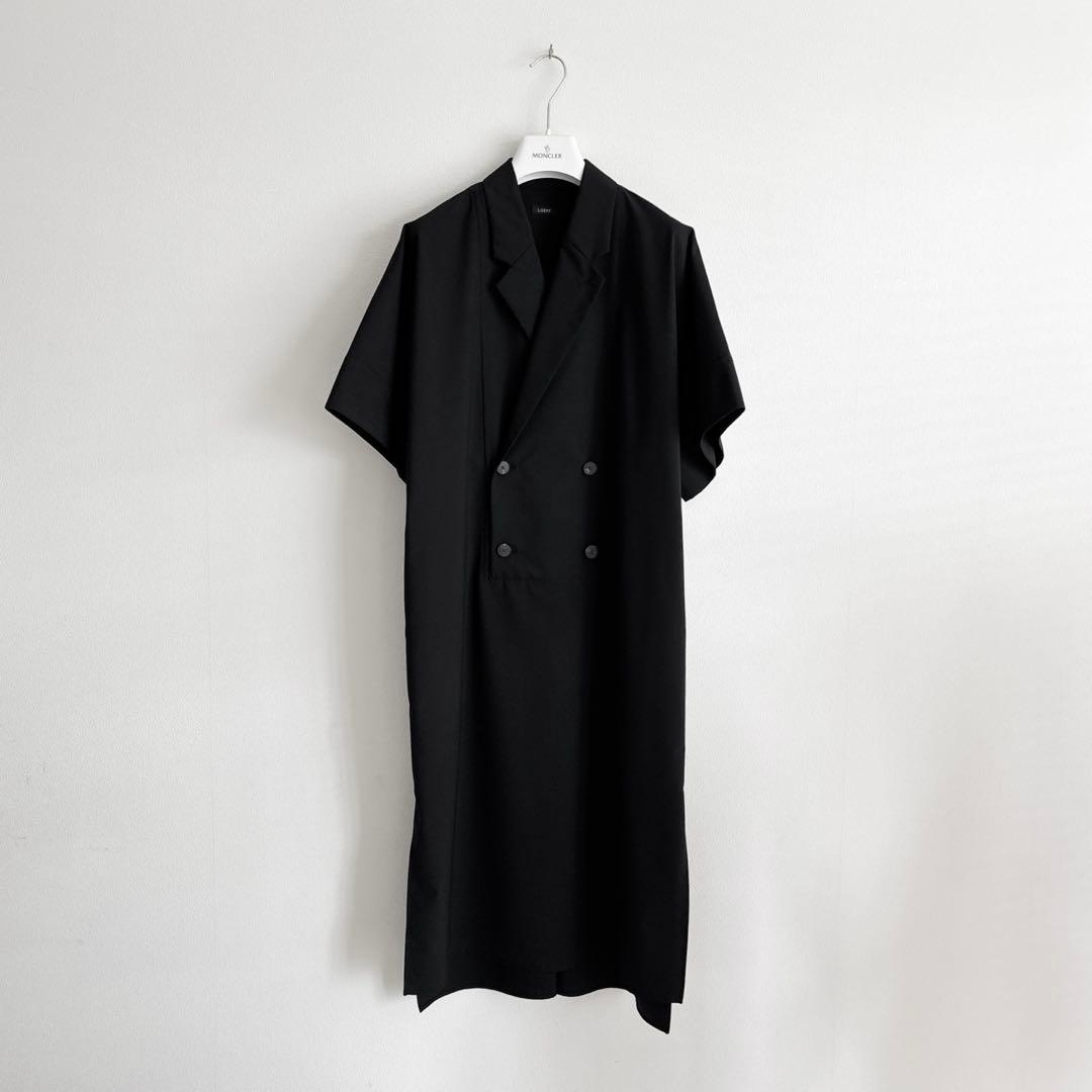 ＜LOEFF＞TW トロピカル スクエア ワンピース ブラック 未使用品