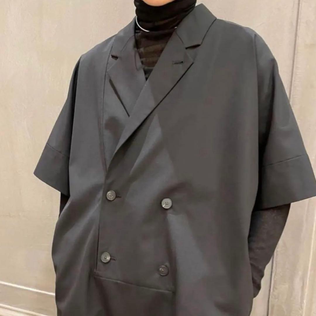 ＜LOEFF＞TW トロピカル スクエア ワンピース ブラック 未使用品