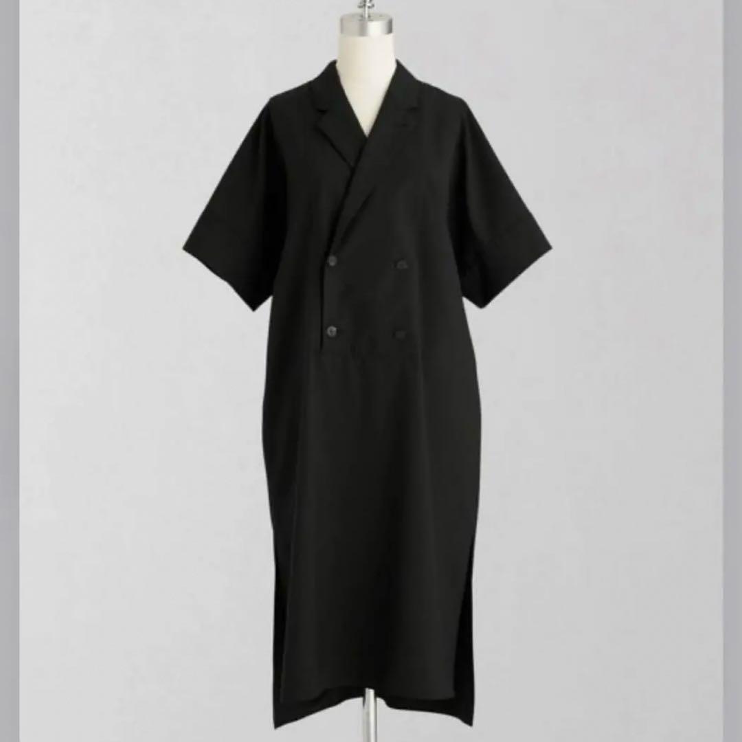 ＜LOEFF＞TW トロピカル スクエア ワンピース ブラック 未使用品